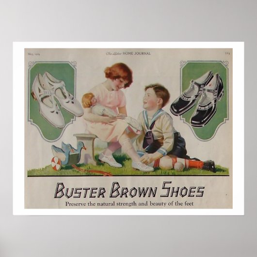 Affiche Buster Chaussures Brown (Devant)