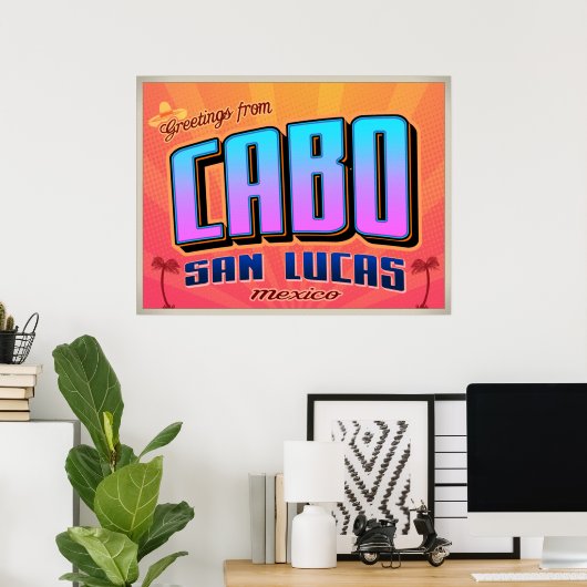 Affiche CABO SAN LUCAS (Bureau à domicile)