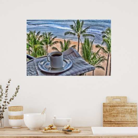 Affiche Café Au Paradis (Cuisine)