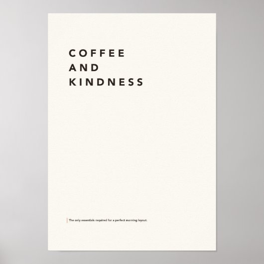 Affiche Café et Gentillesse (Devant)