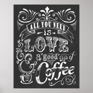 Affiche Café Imprimer Cadeau Tout Ce Dont Vous Ave