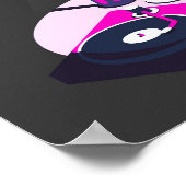 Affiche Café Vinyle Moderne (Coin)