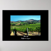 affiche "California Vineyard" (Devant)