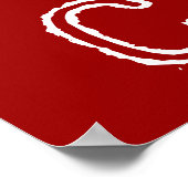 Affiche Canada Drapeau Maple du Canada Impression (Coin)