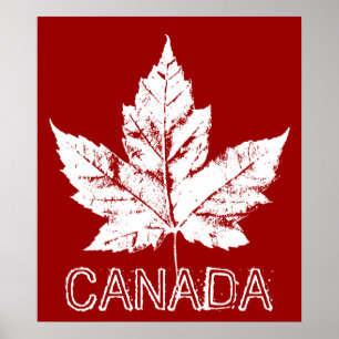 Affiche Canada Drapeau Maple du Canada Impression