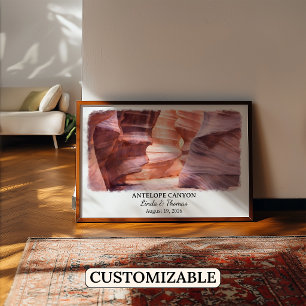 Affiche Canyon Antelope Arizona, Aquarelle, Sur me