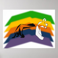 affiche capoeira arts martiaux brésil ax