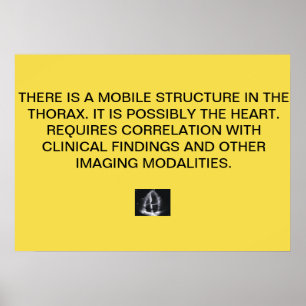 Affiche cardiaque de rapport d'écho