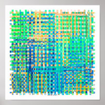 affiche carré abstrait