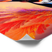 Affiche carrée de Chihuahua Ange (Coin)