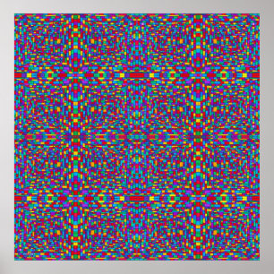 Affiche carrée de tuiles lumineuses minuscules