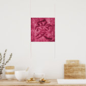 Affiche carrée d'impression symbole d'amour rouge (Cuisine)