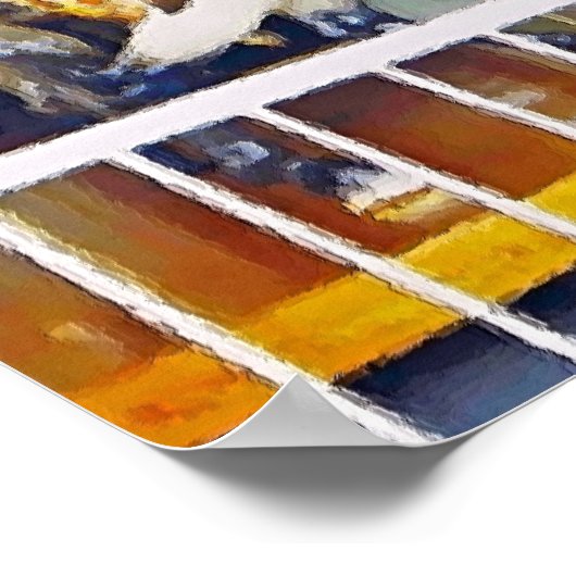 Affiche Carrousel à huile (Coin)