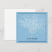 Affiche Carte de Pointe-à-Pitre, Guadeloupe (Devant / Derrière)