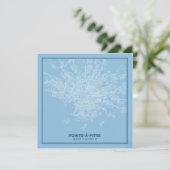 Affiche Carte de Pointe-à-Pitre, Guadeloupe (Debout devant)