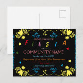 Affiche Carte Postale Colorée du Festival Hispaniq (Devant / Derrière)