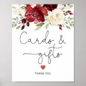 Affiche cartes et cadeaux floraux Bourgogne (Devant)