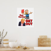 Affiche Carton Rouge (Cuisine)