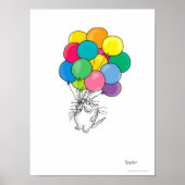 affiche CAT AVEC BALLONS de Sandra Boynton (Devant)