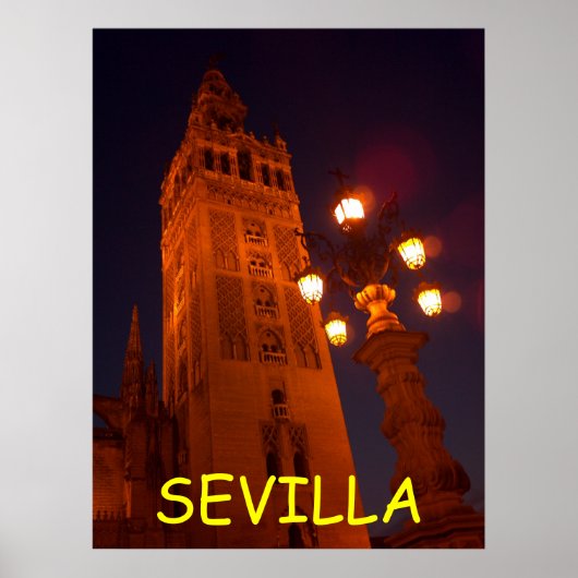 Affiche Catedral-Espagne de Séville (Devant)