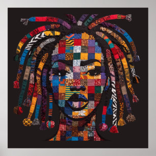 Affiche célébrant les femmes noires colorées