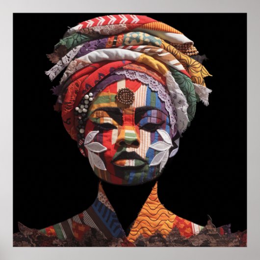 Affiche célébrant les femmes noires colorées (Devant)