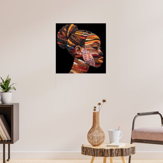 Affiche célébrant les femmes noires colorées (Salon 3)