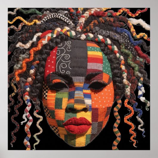 Affiche célébrant les femmes noires colorées (Devant)