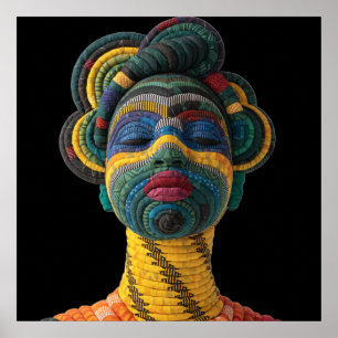 Affiche célébrant les femmes noires colorées