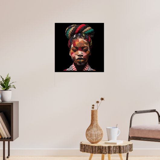 Affiche célébrant les femmes noires colorées (Salon 3)