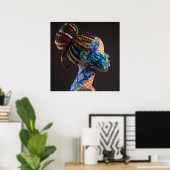Affiche célébrant les femmes noires colorées (Bureau à domicile)