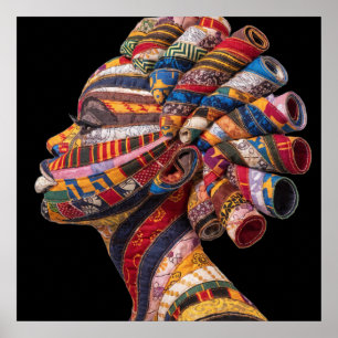 Affiche célébrant les femmes noires colorées