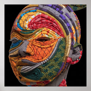 Affiche célébrant les femmes noires colorées