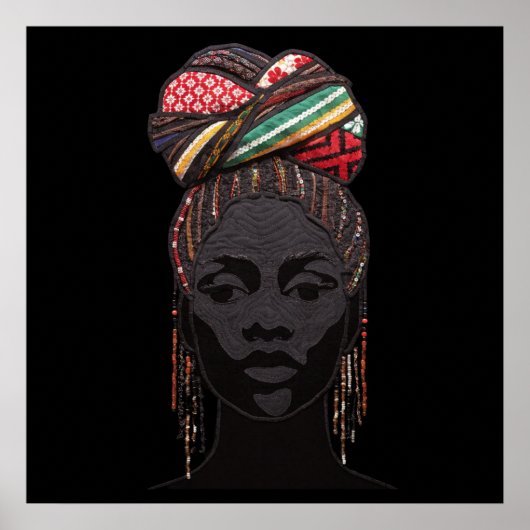 Affiche célébrant les femmes noires colorées (Devant)