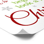 Affiche C'est bientôt Noël (Coin)