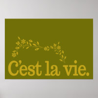Affiche C'est La Viecustom
