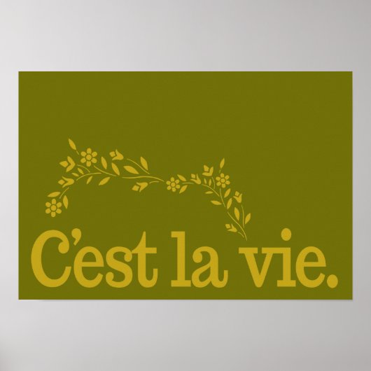Affiche C'est La Viecustom (Devant)