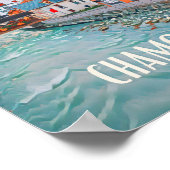 Affiche Chamonix Station de ski (Coin)