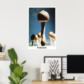 Affiche Champignons Magiques Formule Chimique Psil (Bureau à domicile)