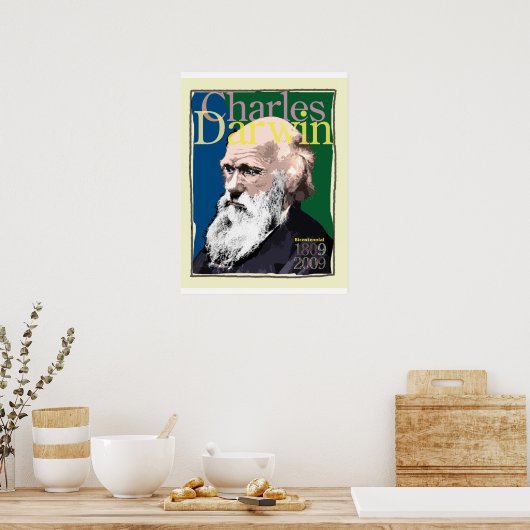 Affiche Charles Darwin (Cuisine)