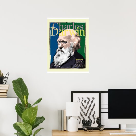 Affiche Charles Darwin (Bureau à domicile)