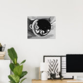 Affiche Chat dans un Panier (Bureau à domicile)