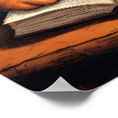 affiche chat de bibliothèque #7 (Coin)