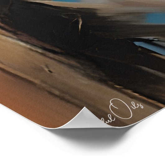 Affiche | Chat de Siamese | Style de peinture à l' (Coin)