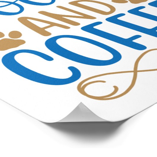 Affiche Chat, Livres & Café (Coin)