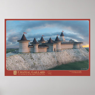 Affiche CHÂTEAU-GAILLARD - Côté plateau calcaire