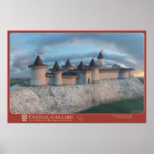 Affiche CHÂTEAU-GAILLARD - Côté plateau calcaire Poster