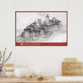 Affiche CHÂTEAU-GAILLARD - Op het zee van de winte Poster (Keuken)