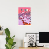 Affiche Châtel Station de ski (Bureau à domicile)