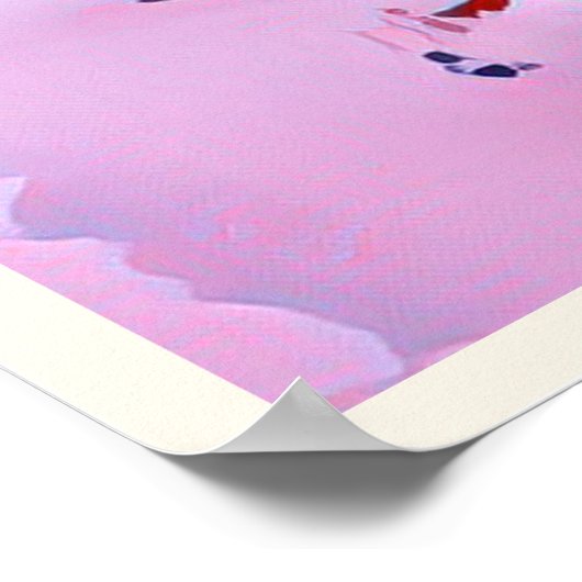 Affiche Châtel Station de ski (Coin)